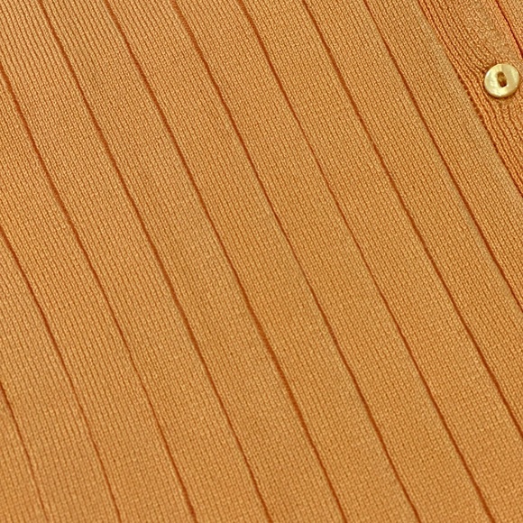 Forever 21 Peach Ribbed Cropped Cardigan - Picture 5 of 5